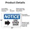 Signmission Use Other Door (Right Arrow), 24 in W x Rectangle, Aluminum OS-2PACK-NS-A-1824-L-18804 - alternate 4